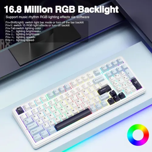 AULA F99 Wireless Mechanical Keyboard Clavier mécanique