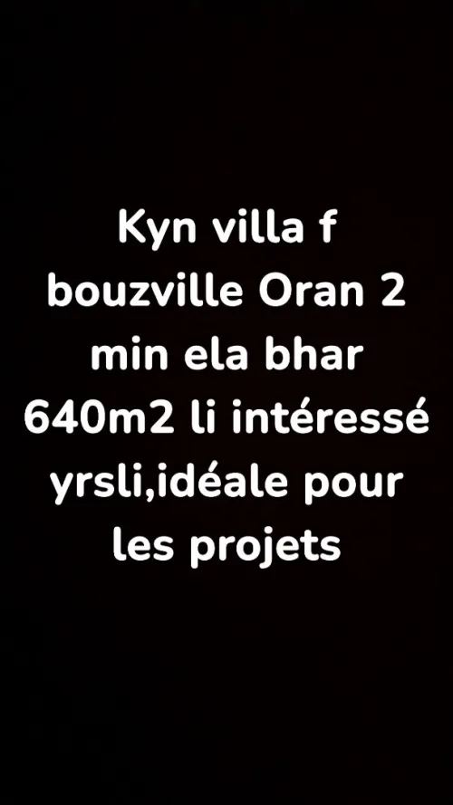Vente Villa Oran Ain el turck