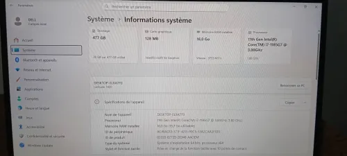 DELL LATITUDE 7420 I7-1185G7 16GB 512GB SSD NVME 14 FHD TACTILE
