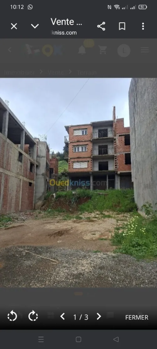 Vente Terrain Alger Bouzareah