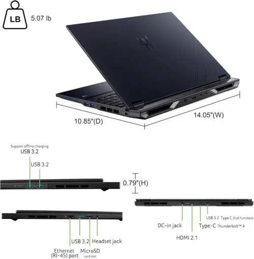 ACER Predator Helios Neo 16S Ultra 9 275HX 32Go DDR5 1To SSD RTX 5070Ti 12GB ECRAN 16 OLED (WQXGA)