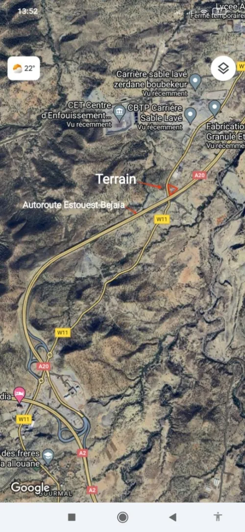 Vente Terrain Bouira Ahnif