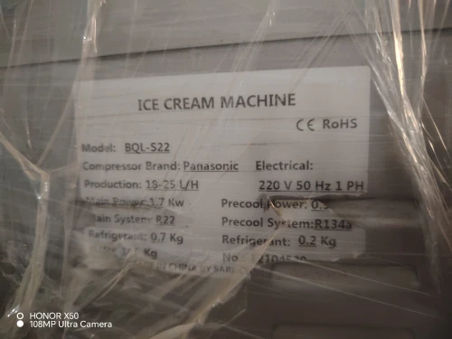 Machine ice cream