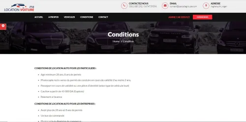 Site web de Gestion location de voiture et reservation