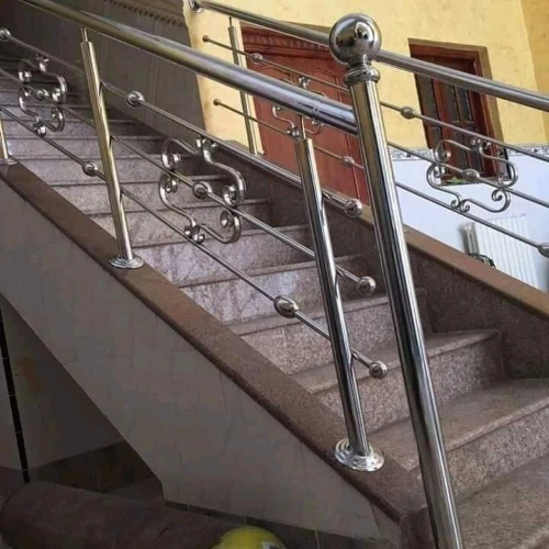 rampe d'escalier en inox