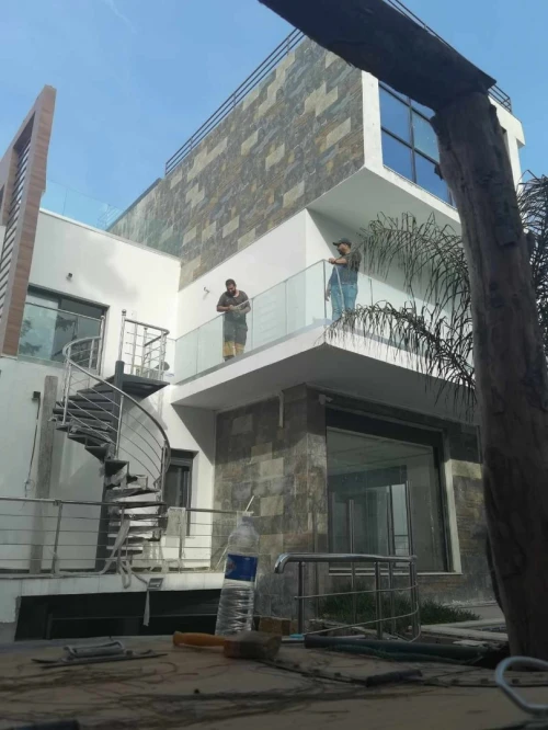 Rampes d'escaliers en inox 