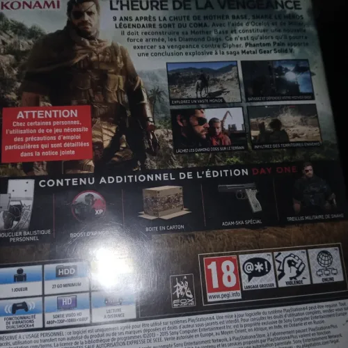 Metal gear solid V the phantom pain occasion avec DLC et code
