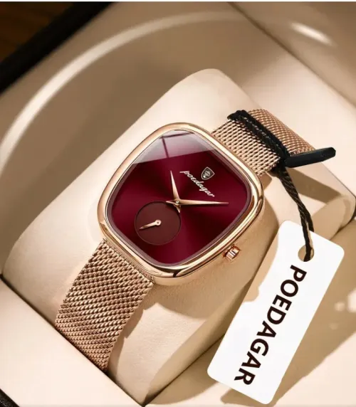 Montre pour femme - original water résiste - en acier inoxydable - Rose Gold 
