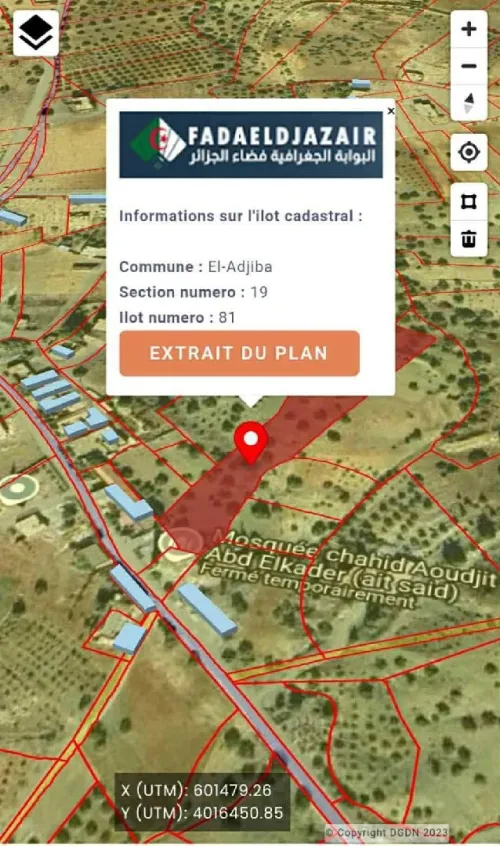 Vente Terrain Bouira El adjiba