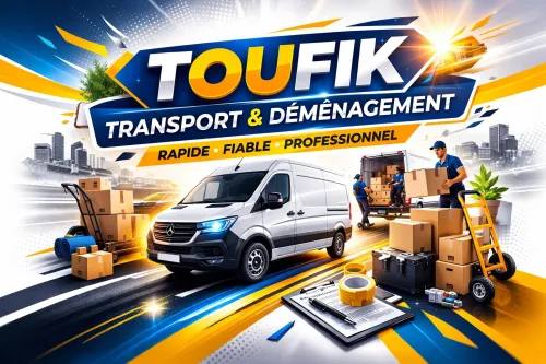 TRANSPORT DÉMÉNAGEMENT 7/7 Jنقل و الترخيل الاثاث للخواصOURS