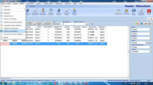  Logiciel gestions Commercial PME PRO 