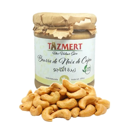 Beurre de Noix De Cajou 100% Naturel sans Additifs 200 Gr