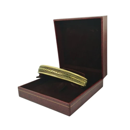 Bracelet Traditionnel 100% en Cuivre pour Adulte avec un diamètre de 7 cm 