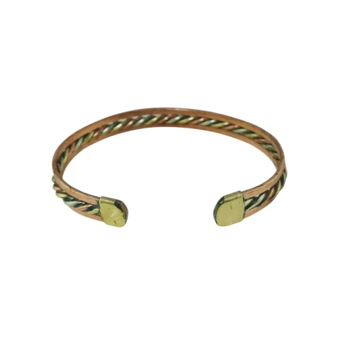 Bracelet en Cuivre Artisanal Touareg Fabrication Traditionnelle de Tamanrasset - Pour Femme