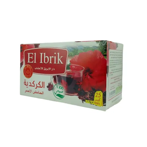 Tisane de Hibiscus en sachets infusions 25 sachets de 1.5g