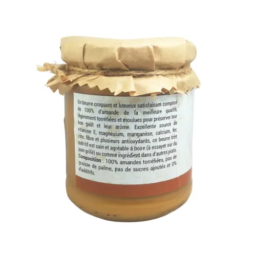 Beurre Amande 100% Naturel sans Additifs 200 Gr
