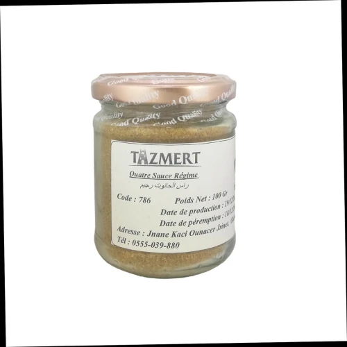 Quatre sauce régime ( Ras El Hanout régime ) Fait Maison 100% Naturelle 100 gr