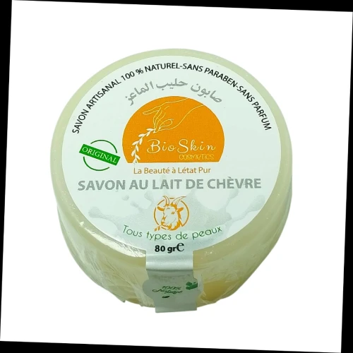 Savon Naturel au Lait de Chèvre Pur - Hydratation Intense et Peaux Sensibles 80g