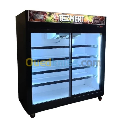 Frigo présentoire mural L x l x h (2m x 0.7m x 2m) compresseur Danfoss Original Allemand