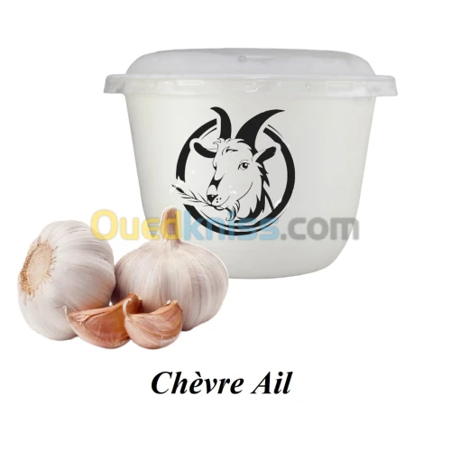 Fromage à tartiner à base de lait de chèvre à l'Ail
