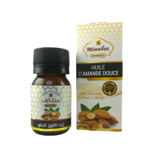 Huile d'Amande douce Pressée à Froid Pure et 100% naturel Sans Additifs 30ml