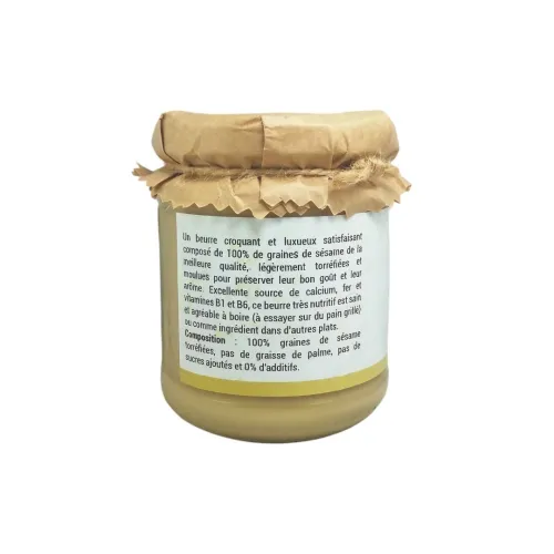 Beurre de graines de sésame 100% Naturel sans Additifs 200 Gr