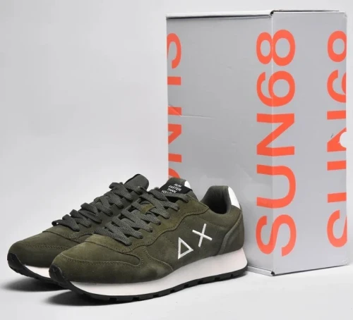 Basket Homme Sun 68 AX Cuir Véritable Tendance 2026 Original Bzf chaba w confortable باسكات قوة كوير