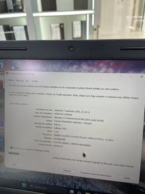 Dell 3310 /  i3 8145 U / 08 gb / 256 gb / 13.3 POUCE FHD
