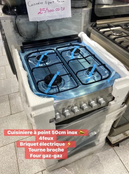 Promo cuisinière a point 4feux gaz-gaz 