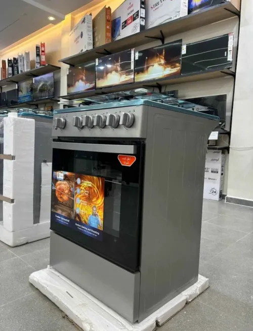 Cuisiniere midea inox ventilé catalise 4feux thermocouple