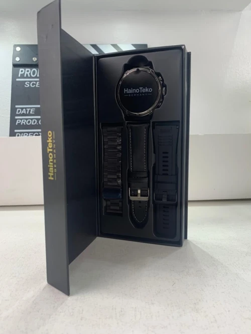 Smart Watch Haino Teko RW-60 MAX avec Lampe Torche et 3 Bracelets  ساعة ذكية أصلية