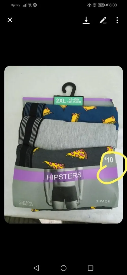  بوكسر رجالي  pack 3 pièces جديد بتيكي اورو