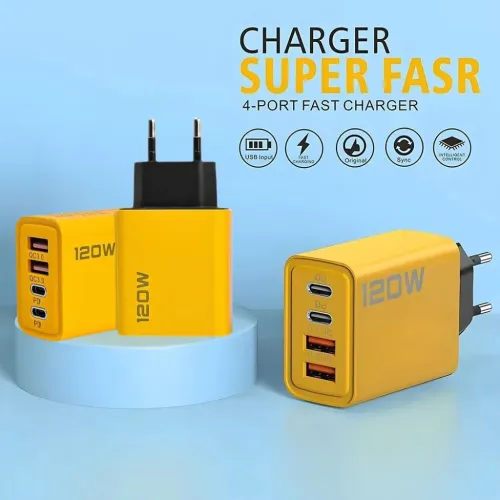 Chargeur Rapide USB Type-C 120W  شاحن سريع  بقدرة 120 واط