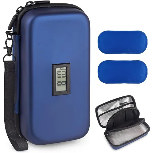 Trousse isotherme pour insuline avec écran afficheur de température