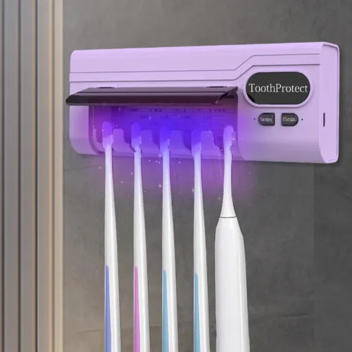 Désinfectant et support de brosse à dents intelligent rechargeable