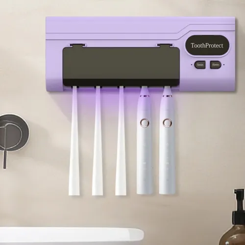 Désinfectant et support de brosse à dents intelligent rechargeable