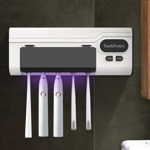 Désinfectant et support de brosse à dents intelligent rechargeable