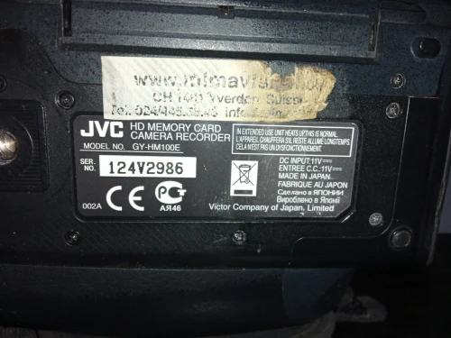JVC GY-HM100E ProHD TRÈS bonne état
