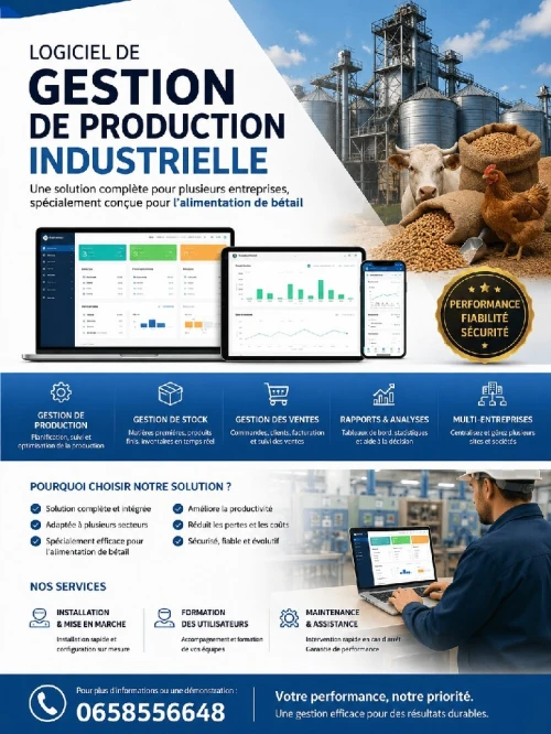 Logiciel de gestion de production industrielle