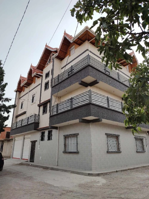 Facade en monocouch gratté et mouchter écrasé.......