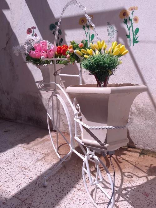 Support bac de  fleurs