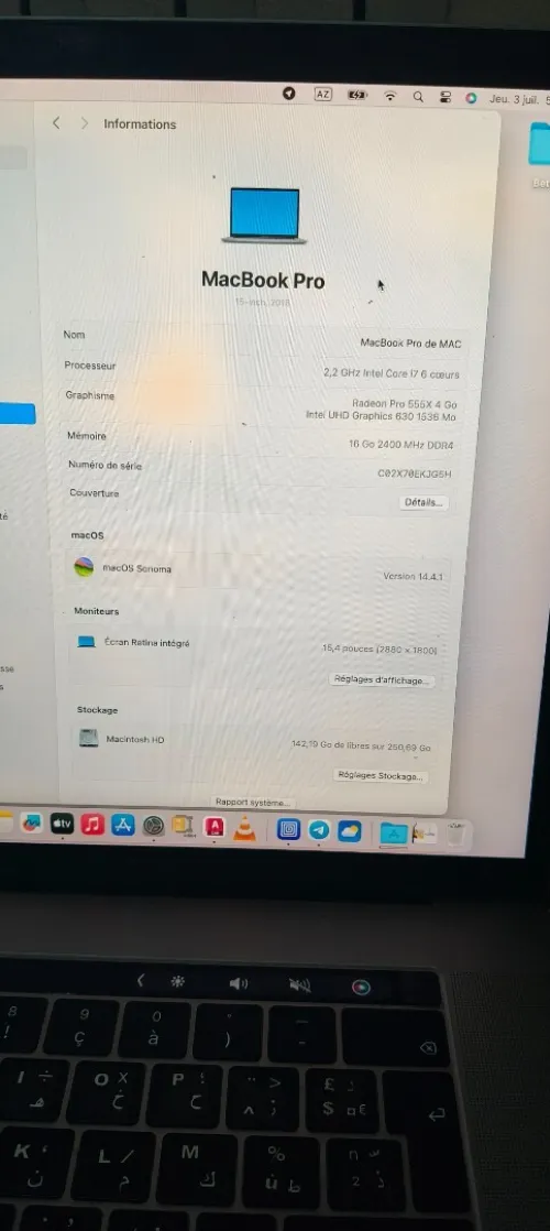 MacBook pro 2018