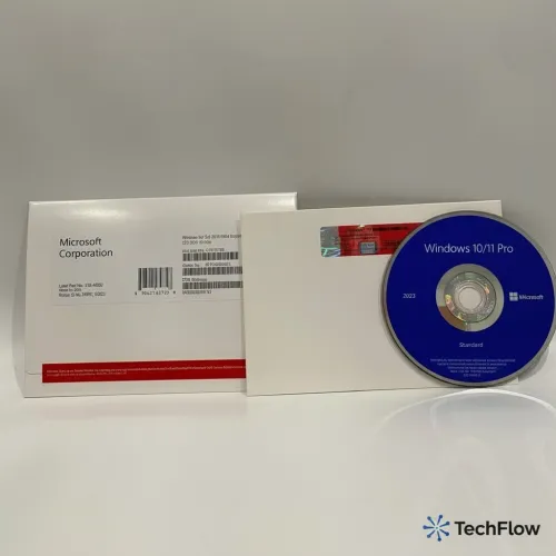 Boîte Windows 10 / 11 Pro - Officielle  DVD + Sticker COA - Licence à Vie | Key Zone