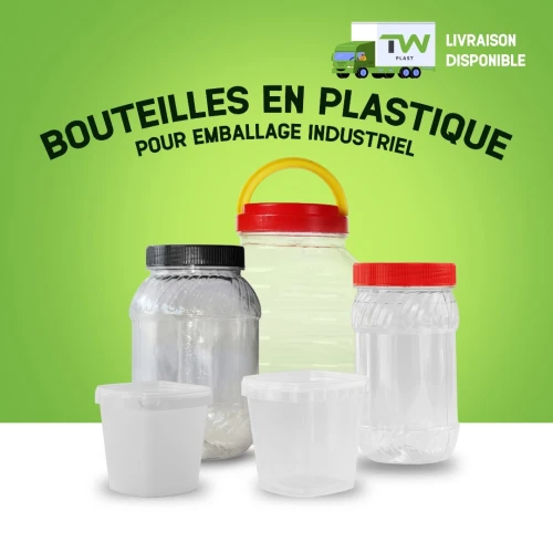 Bouteilles et boîtes plastiques