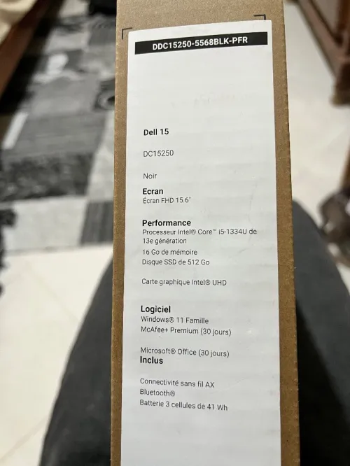 Laptop dell 15