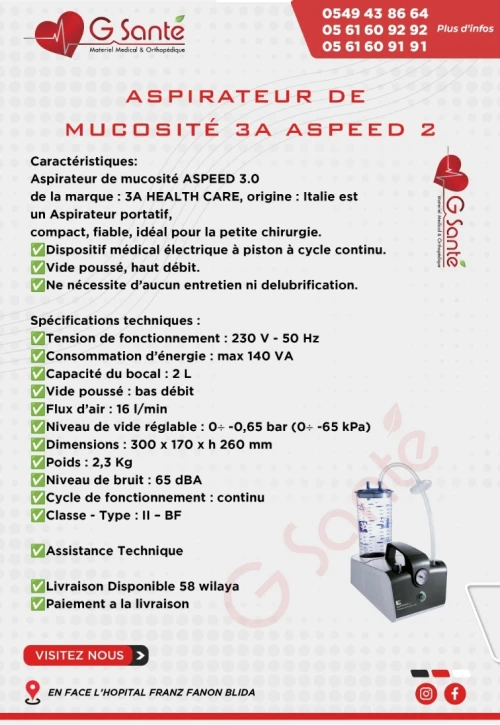 Aspirateur de mucosité 
