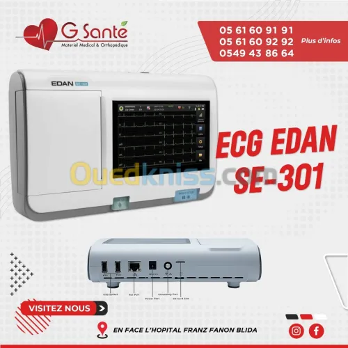 électrocardiographes ECG EDAN 3/6piste