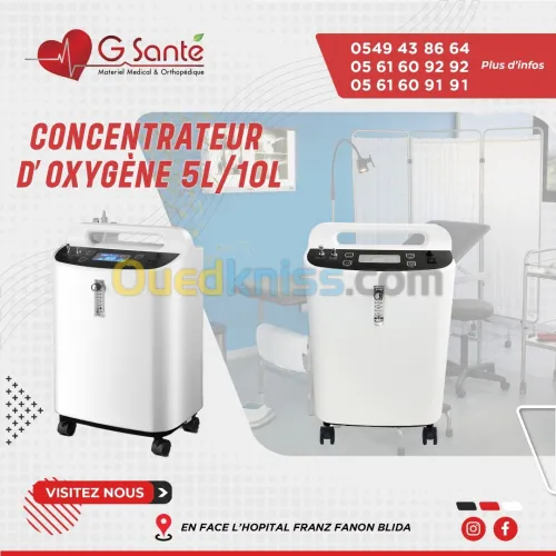 Cocentrateur D'oxygéne 5L/10L (extracteur)  