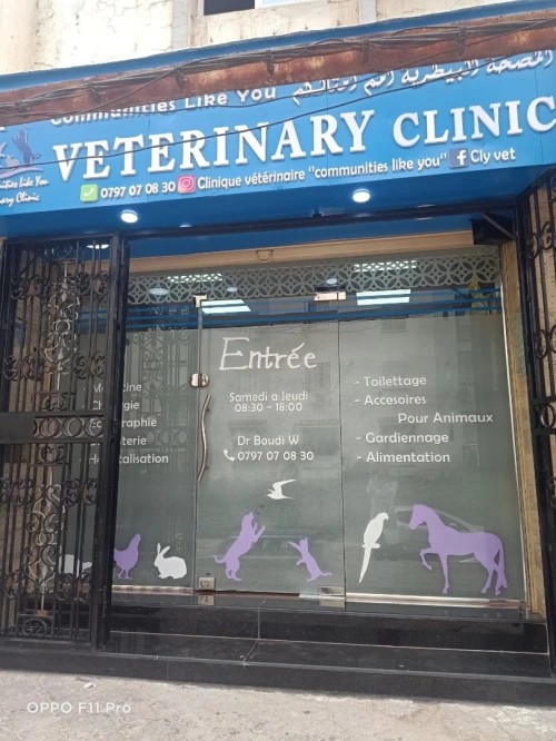 Clinique vétérinaire clyvet à birtouta  المصحة البيطرية أمم أمثالكم