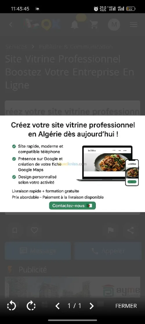 Création de site web interactif